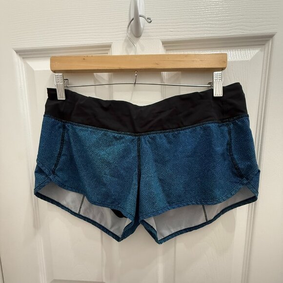 Lululemon Speed Up Shorts – 2.5” (Blue Speckle Print), size 8 - Picture 1 of 2